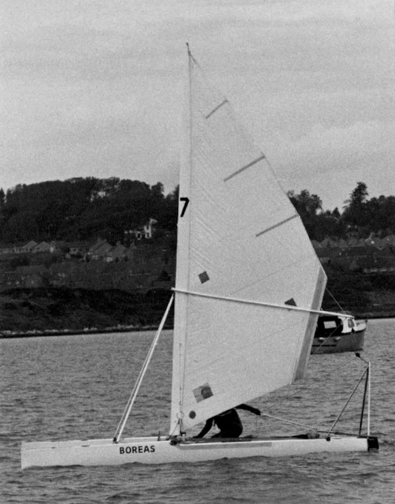 Boreas took the World Record (10sqm) in 1974 and held it for three years photo copyright Reg Bratt taken at  and featuring the Classic & Vintage Dinghy class