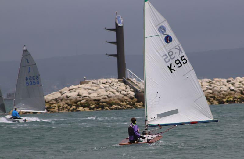 Europe number 95, restored and sailing in Coppet Week photo copyright Clare Giles taken at Saundersfoot Sailing Club and featuring the Classic & Vintage Dinghy class