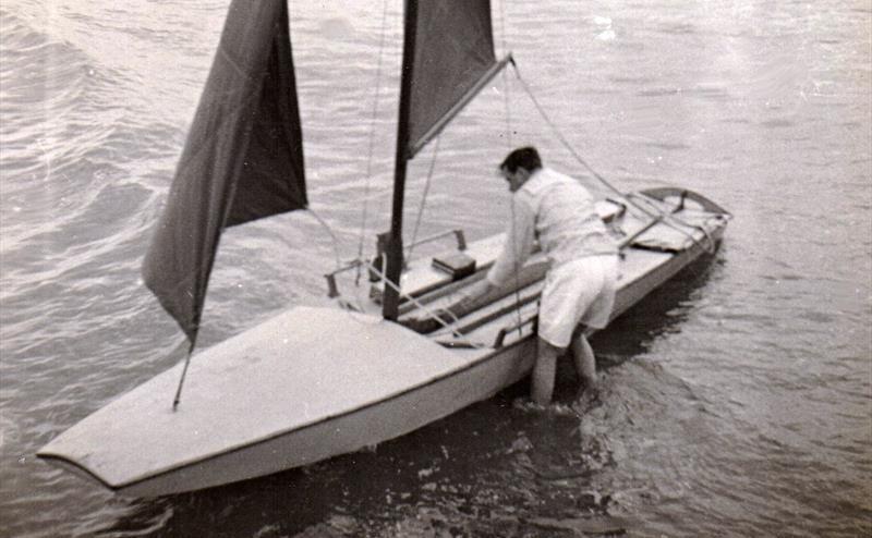 The Dingbat - Like so many innovative designers in the years to come, John Westell recognised that there was more to the scow hull form than just a simple box - photo © G. Westell