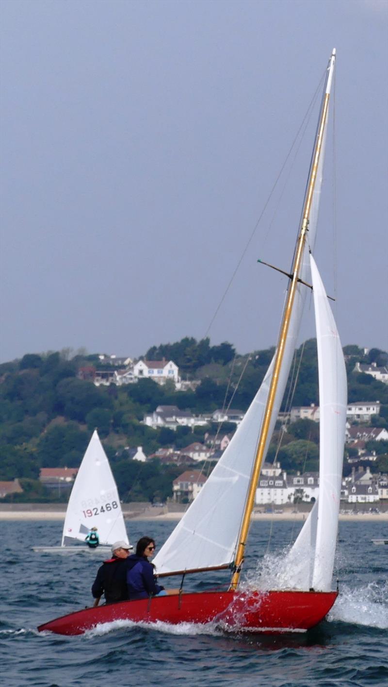 Moana during the Carey Olsen Jersey Regatta 2022 photo copyright Bill Harris taken at Royal Channel Islands Yacht Club and featuring the Classic & Vintage Dinghy class