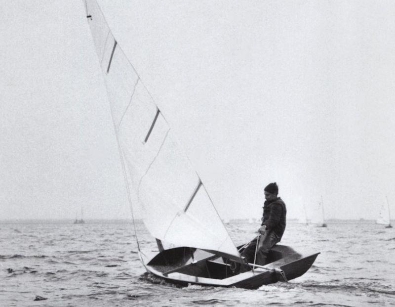 Mike Jackson sailing his entry 'Fury' at the 1965 Performance Dinghy Trials at Weymouth - photo © David Thomas Collection