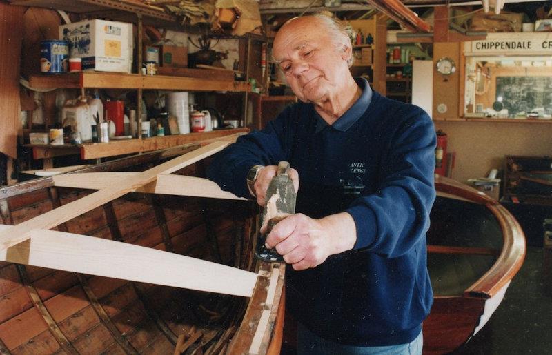 Jack Chippendale showing his craftsman's eye whilst at work - photo © Chippendale family