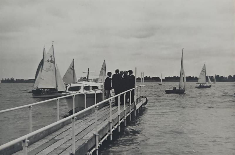 A fleet of 100 boats sail past the Duke of Edinburgh Grafham Water SC's opening in 1966 - photo © GWSC