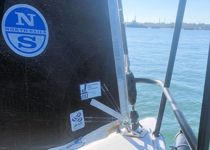smarttune load sensor installed on the forestay of McFly photo copyright Cyclops Marine taken at  and featuring the  class