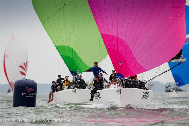 J/109s downwind photo copyright Paul Wyeth / www.pwpictures.com taken at  and featuring the  class