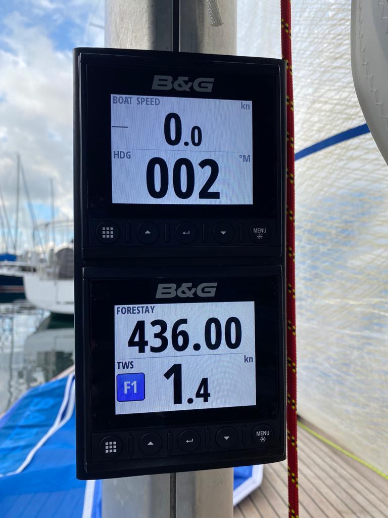 Live Forestay Load Data From smarttune photo copyright Cyclops Marine taken at  and featuring the  class