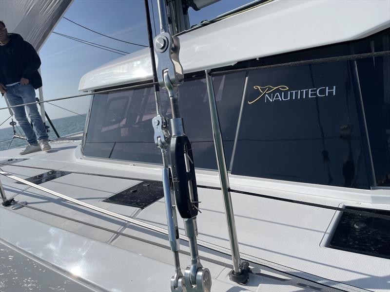 smarttune on cap shroud of Nautitech 44 Open - photo © Cyclops Marine