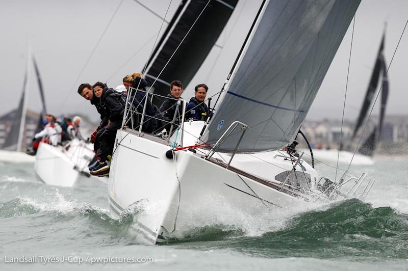 Juno, with smart<b>tune</b> from Cyclops on the forestay - photo © Landsail Tyres J-Cup / Paul Wyeth