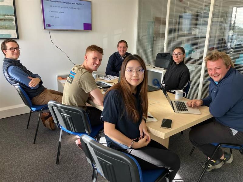 Yue, Vasi and a cohort of Cyclops graduates during an Innovate UK training session photo copyright Cyclops Marine taken at  and featuring the  class