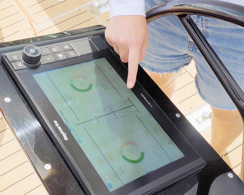 Cyclops data on a Raymarine display - photo © Cyclops Marine