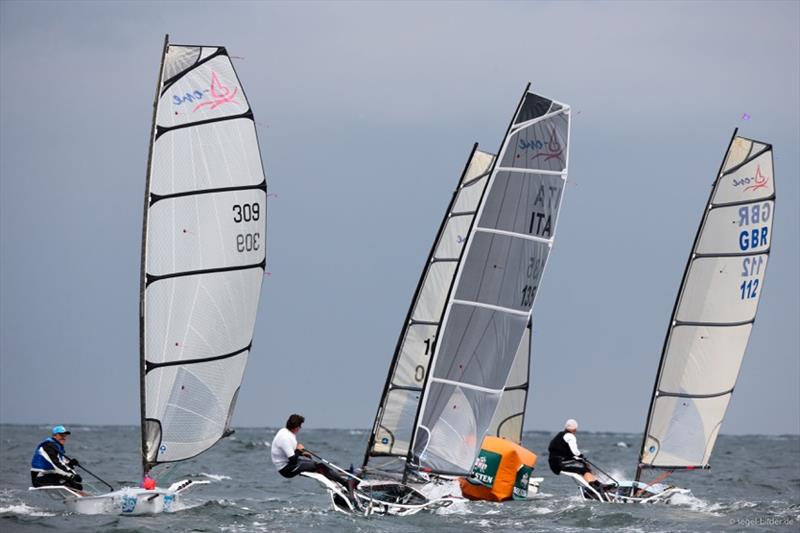 D-One Gold Cup racing during Travemünder Woche 2015 photo copyright Christian Beeck / www.segel-bilder.de taken at Lübecker Yacht Club and featuring the D-One class