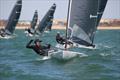 The D-Zero doing what it does best - wind and waves - smiles thoughout the fleet on day 1 - Harken D-Zero National Championships at Lee-on-the-Solent © Jamie Robinson