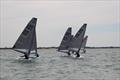 Close racing downwind on day 1- Harken D-Zero National Championships at Lee-on-the-Solent © Jamie Robinson