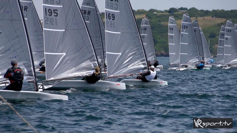 Harken D-Zero UK National Championships day 2 photo copyright VR Sport Media / wwwVRSport.tv taken at Mount Batten Centre for Watersports and featuring the D-Zero class