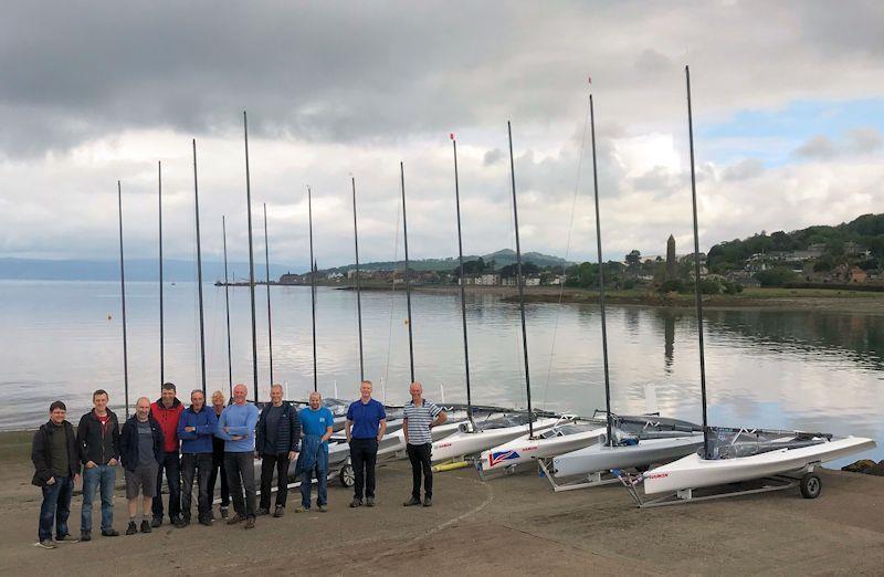 D-Zeros lined up ready to race at Largs - photo © Liz Potter