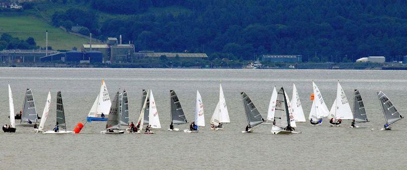 Race 4, leg 2 during the Northern D-Zero Travellers Circuit at the West Kirby and Dee Regatta photo copyright Alan Jenkins taken at Dee Sailing Club and featuring the D-Zero class