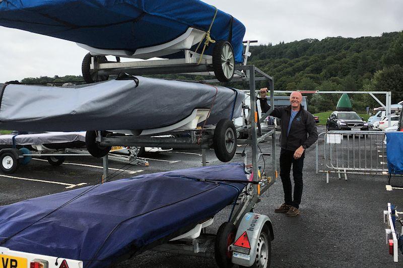 David Valentine cautiosly loads his trailer after the RSK D-Zero National Championship at Largs - photo © Tim Olin / www.olinphoto.co.uk