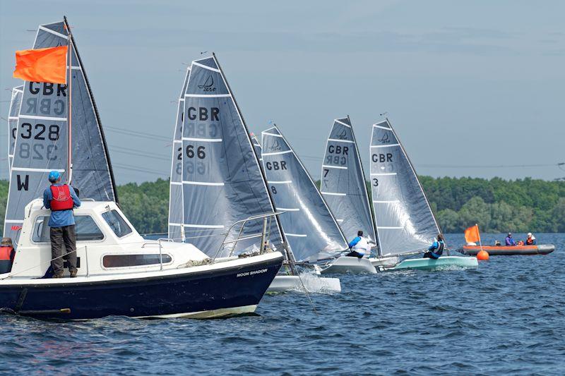 Start of the third race at the Gill D-Zero open at Grafham Water SC- - photo © Paul Sanwell / OPP