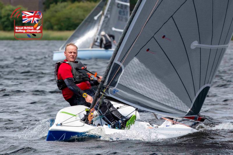 Dan Partington during the Bala Long Distance Weekend 2022 photo copyright Tim Olin / www.olinphoto.co.uk taken at Bala Sailing Club and featuring the D-Zero class