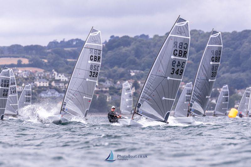 Nick Craig leads the fleet - Barracuda Bay D-Zero Nationals at Brixham - photo © Georgie Altham / www.facebook.com/galthamphotography