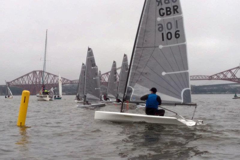 D-Zero Scottish Championships at the Sailingfast Dalgety Bay SC Regatta - port end start - photo © Chris Morgan