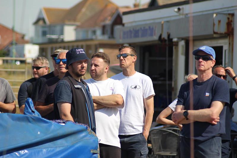 A bunch of happy sailors at the briefing on day 1 - Harken D-Zero National Championships at Lee-on-the-Solent - photo © Jamie Robinson