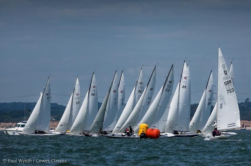 Cowes Classics Regatta 2025 Day 2 - Daring start photo copyright Paul Wyeth / www.pwpictures.com taken at Royal London Yacht Club and featuring the Daring class