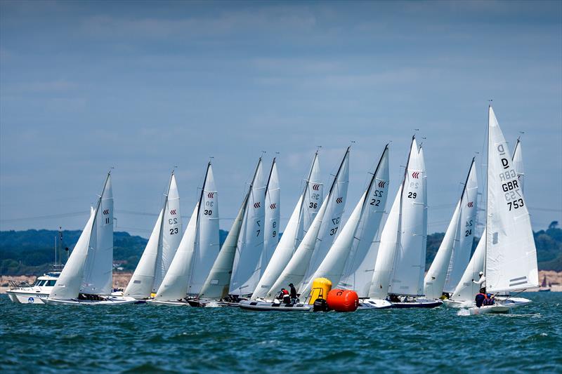 Cowes Classics Regatta 2025 Day 3 - Daring Start photo copyright Paul Wyeth / Cowes Classics taken at Royal London Yacht Club and featuring the Daring class