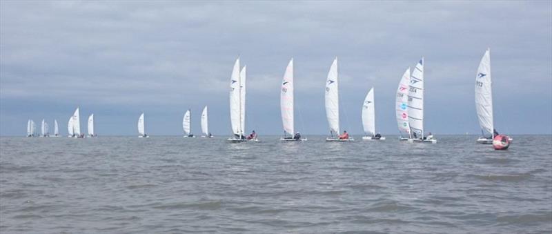 Race 4 during the Sprint 15 Southern Area Championship at Seasalter photo copyright John Fairclough taken at Seasalter Sailing Club and featuring the Dart 15 class