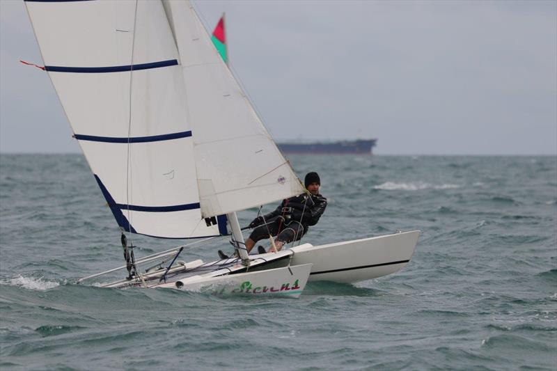 Fraser Manning wins the Sprint 15 Sport Nationals at Yaverland photo copyright Alan and Mary Howie-Wood taken at Yaverland Sailing & Boat Club and featuring the Dart 15 Sport class