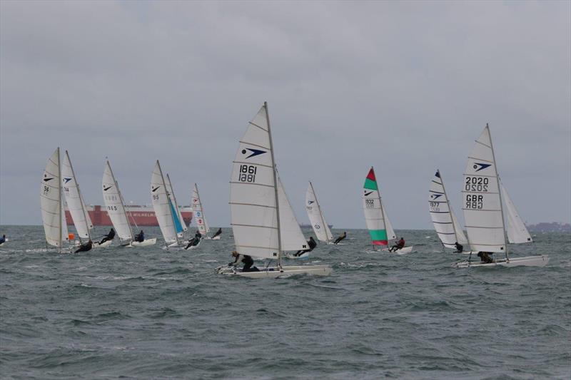 Race 4 of the Sprint 15 Sport Nationals at Yaverland photo copyright Alan and Mary Howie-Wood taken at Yaverland Sailing & Boat Club and featuring the Dart 15 Sport class