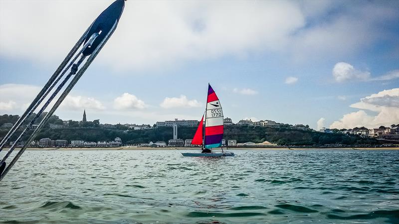 Chris Murphy during the Shanklin Sailing Club time trial series race 1 - photo © Liam Thom