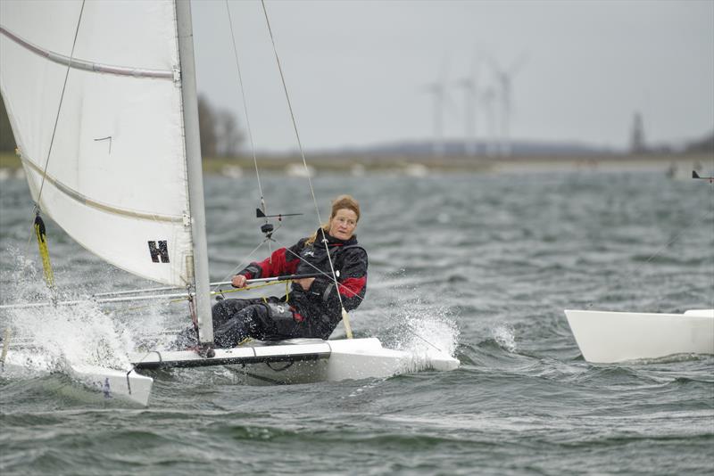 Jenny Ball during the Gill Sprint Winter TT at Grafham Water - photo © Paul Sanwell / OPP