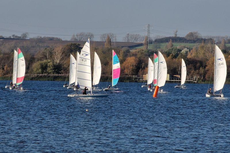 Sprint 15  Winter Series TT at Stewartby Water photo copyright Dave Russell taken at Stewartby Water Sailing Club and featuring the Dart 15 class