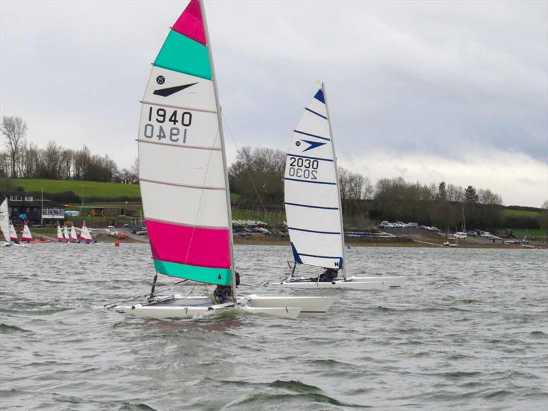 Dart 15 Winter TT at Draycote photo copyright Steve Pell taken at Draycote Water Sailing Club and featuring the Dart 15 class