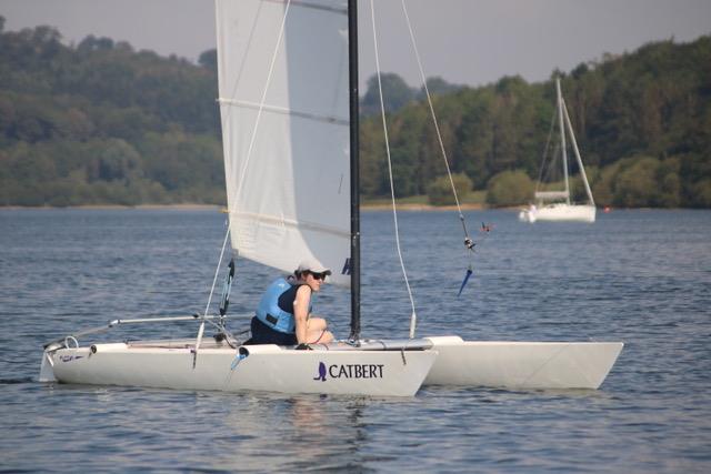 Jemma Clarke during the Dart 15 TT at Carsington photo copyright Pauline Love taken at Carsington Sailing Club and featuring the Dart 15 class