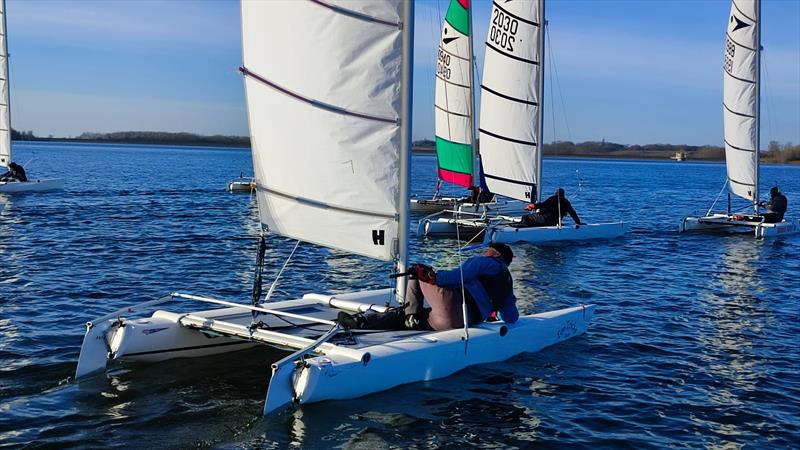 Dart 15 Winter TT at Draycote Water - photo © Tim Case and Dave Russell