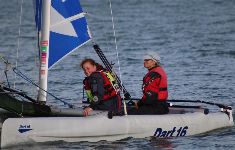 Dart 16 sailing at Calshotcats Sailing Club photo copyright SailRacer taken at Calshot Cats and featuring the Dart 16 class