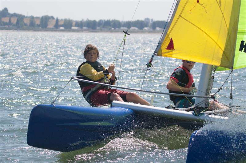 Marconi Sailing Club Cadet Week 2013 photo copyright Sally Hitt, The Moment Images / www.themomentimages.co.uk taken at Marconi Sailing Club and featuring the Dart 16 class