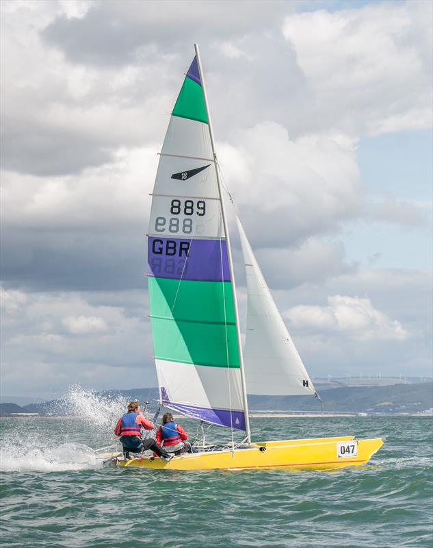 Dart 18 European Championship at Mumbles day 4 photo copyright Simon Jenkins taken at Mumbles Yacht Club and featuring the Dart 18 class