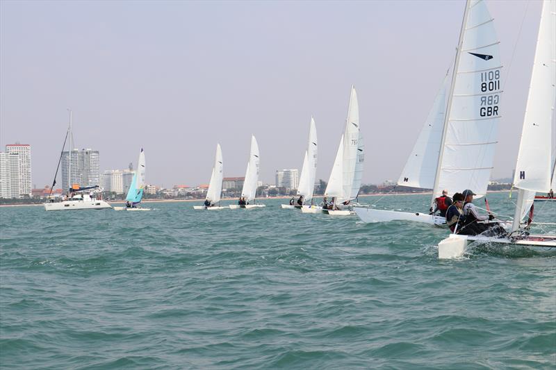 The glorious waters of the Gulf of Thailand await the Dart 18 Worlds fleet photo copyright Mark Hamill-Stewart taken at Royal Varuna Yacht Club and featuring the Dart 18 class