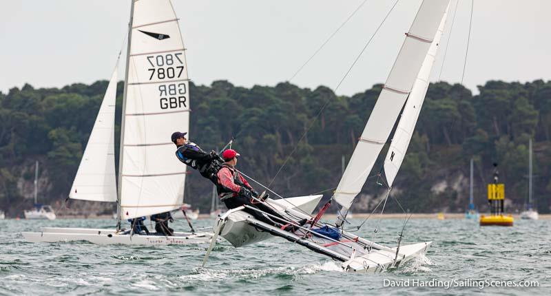 Bournemouth Digital Poole Week 2022 day 1 photo copyright David Harding / www.sailingscenes.com taken at Parkstone Yacht Club and featuring the Dart 18 class