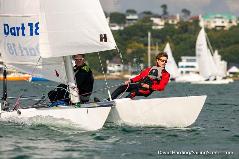 Bournemouth Digital Poole Week 2022 day 2 photo copyright David Harding / www.sailingscenes.com taken at Parkstone Yacht Club and featuring the Dart 18 class