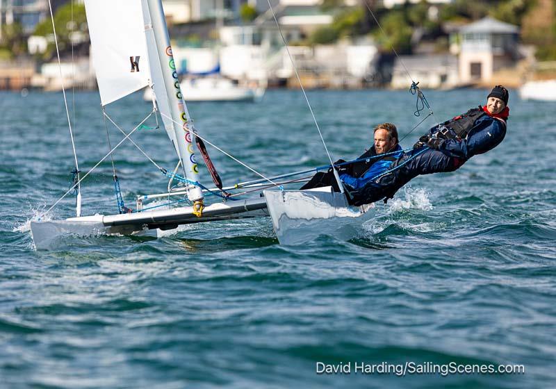 Poole Week 2025 Day 1 photo copyright David Harding / www.sailingscenes.com taken at Parkstone Yacht Club and featuring the Dart 18 class
