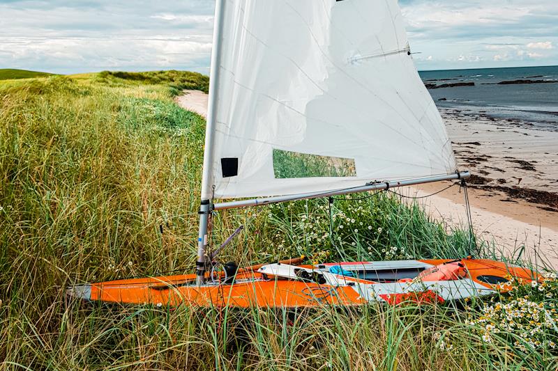 Sailing around Britain in an old Laser dinghy raising £20,000 for charity photo copyright Neil Peters taken at  and featuring the Dinghy Cruising Association class