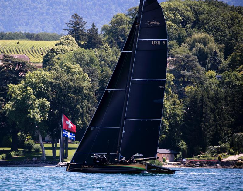 Team Phaedo finish 4th in the Genève-Rolle-Genève Race photo copyright Rachel Fallon-langdon / Team Phaedo taken at Yacht Club de Genève and featuring the Decision 35 class