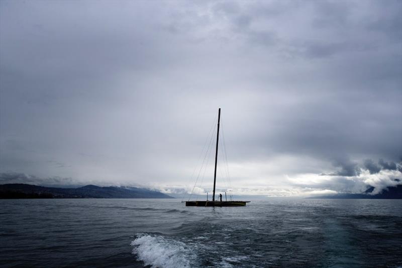 Lloyd Thornburg launched D35 photo copyright Rachel Fallon-Langdon / Team Phaedo taken at  and featuring the Decision 35 class