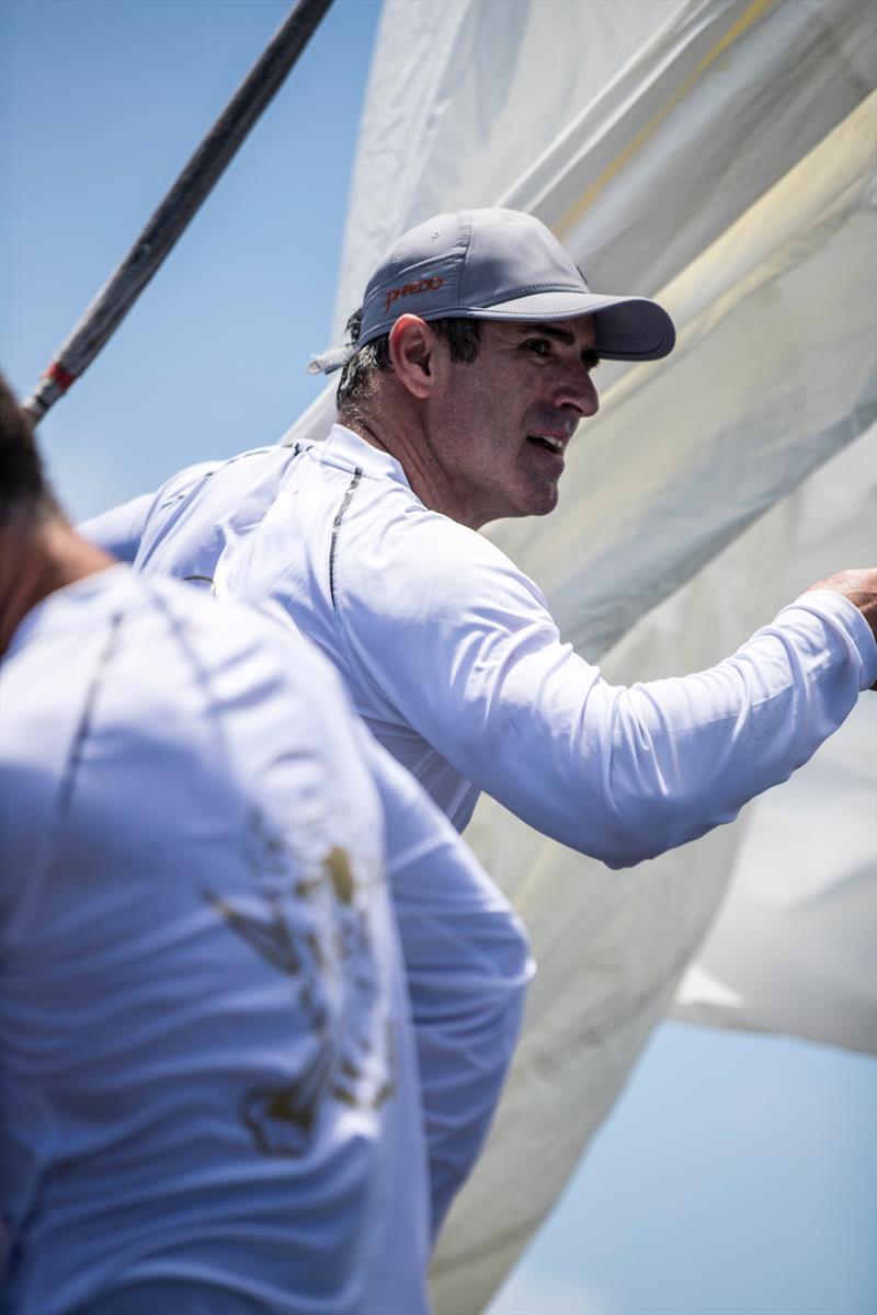 Gunboat 66 practicing for Les Voiles with his stellar D35 crew photo copyright Team Phaedo taken at  and featuring the Decision 35 class