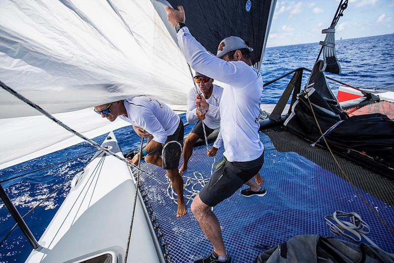 Gunboat 66 practicing for Les Voiles with his stellar D35 crew - photo © Team Phaedo