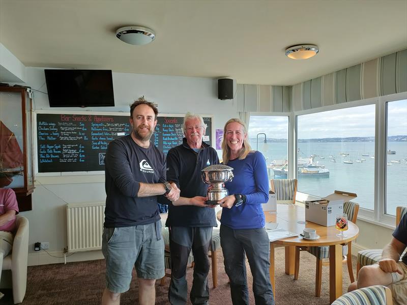 Rob & Alexandra Graham win the 2022 Devon Yawl Nationals photo copyright Helen Matthews taken at Brixham Yacht Club and featuring the Devon Yawl class